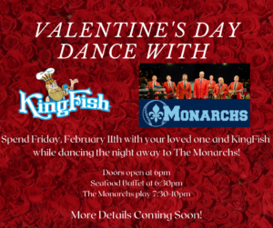 KingFish Louisville's Valentine's Day Dance with The Monarchs! @ KingFish Louisville | Louisville | Kentucky | United States