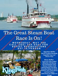 The Great Steam Boat Race and Dinner Buffet! @ KingFish Louisville | Louisville | Kentucky | United States